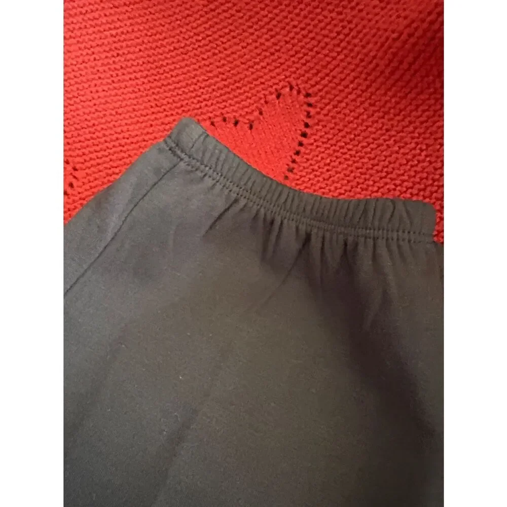 NWT Girls Converse Black Logo Fleece Sweatpants size M